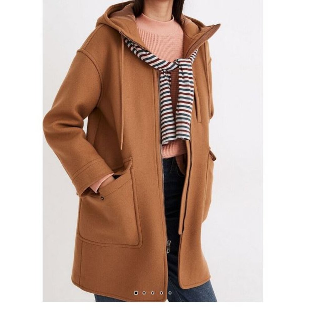 Madewell Lynnford Coat Camel, Size XS